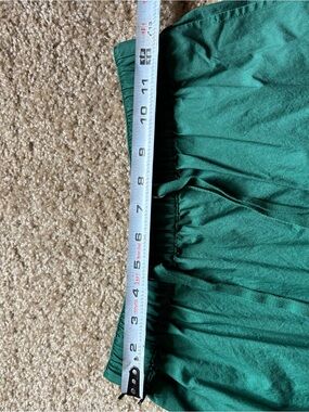 Talbots Emerald Green Maxi Skirt with pockets and adjustable waist.
